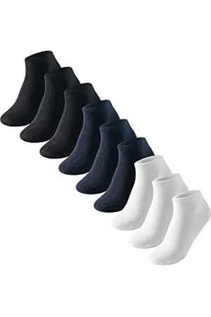 Schiesser Herren 9 Pack Sneaker Socken Sportsocken - Sparpack, weiß, marineblau, , 43-46