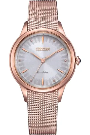 Citizen Herren Analog Quarz Uhr mit Edelstahl Armband EM1153-88A