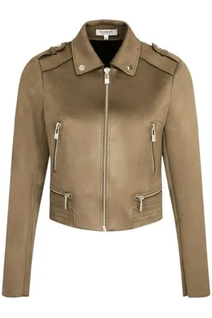 Morgan Damen 222-gsud Gerade Jacke in Wildlederoptik, , 38
