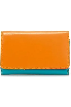 Mywalit Leder Damen Geldbörse - Medium Tri-fold w/Outer Zip Purse - 363-115