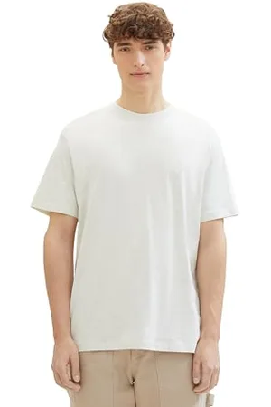 TOM TAILOR Herren Relaxed Fit T-Shirt aus Baumwolle, , XL