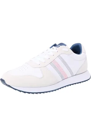 Tommy Hilfiger RUNNER EVO MIX STITCH Mittelhoher Schnitt (Schuhe) Herren, (White), 44 EU