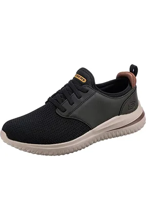 Skechers Herren Delson 3.0 Mooney Runde Zehenpartie, Bungee-Schnür-Slipper, , 45 EU