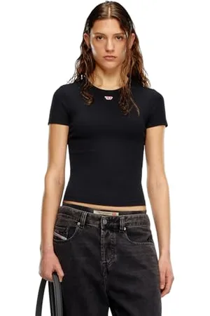 Diesel _T-ELE-Long-D Maglietta_Shirt_Schwarz_M