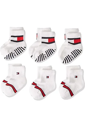 Tommy Hilfiger Unisex Baby Flag Sock 6 Pack Ecom, , 19 EU