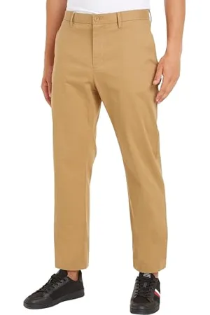 Tommy Hilfiger Herren Hose Essential Twill Chino Regular Fit, Grün (Classic Khaki), 32W/28L