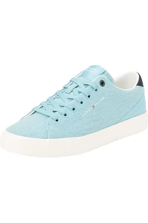 Tommy Hilfiger Herren Canvas Sneaker Low Summer Sneaker, Blau (Sleepy Blue), 42