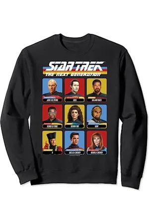 Star Trek The Next Generation Cast Panel Poster Sweatshirt
