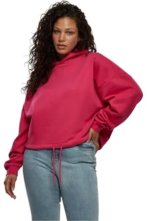 Urban classics Damen TB6091-Ladies Cropped Oversized Hoodie Kapuzenpullover, , 5XL