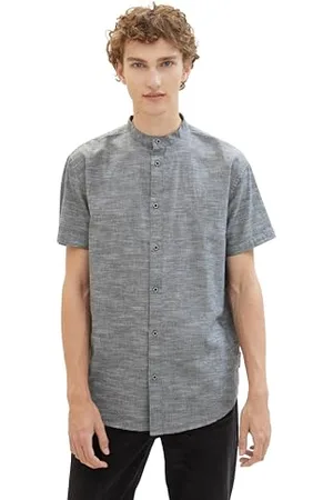 TOM TAILOR Herren Relaxed Fit Chambray Basic Hemd, , XL