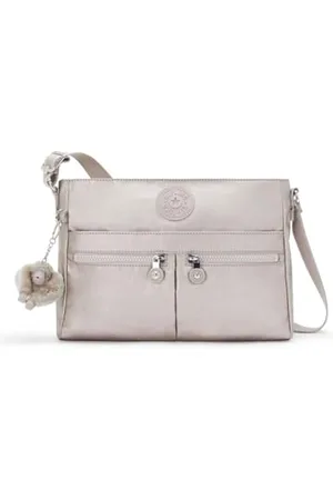 Kipling New Angie Kleine Umhängetasche, (Silber)