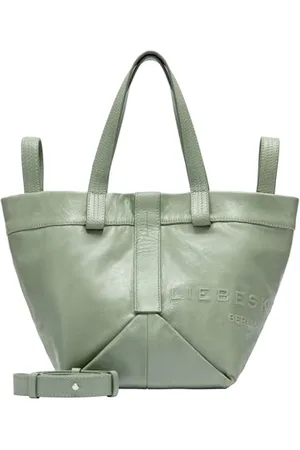 liebeskind Berlin ELVIRA PAPER TOUCH CRINKLE TOTE L Tote L, jade (HxBxT 37cm x32.5cm x14.5cm)