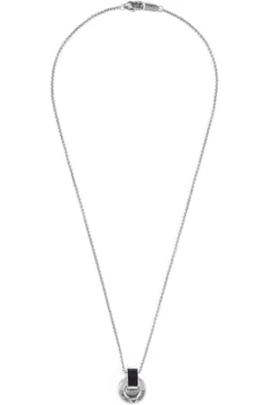 Emporio Armani Herren-Edelstahl-Halskette mit Karabinerverschluss