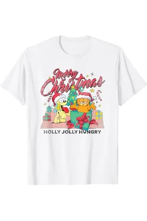 Garfield T-Shirt Merry Christmas, Unisex Erwachsene, -Fans, , S, Kurzarm, T-Shirt