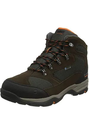 Hi-Tec Herren Storm Wp Wide Walking-Schuh, Dk Chocolate/Dk Taupe/Burnt Orange, 44 EU Weit