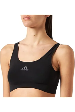 adidas Soft BH Bustier Damen bequemer BH für jeden Tag (Gr. XS - XXL) - bequeme Unterwäsche, Schwarz, S