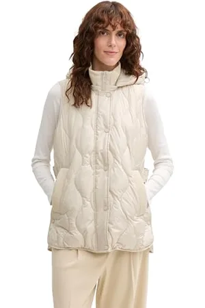 TOM TAILOR Hybrid Steppjacke mit Kapuze, dust green, XL