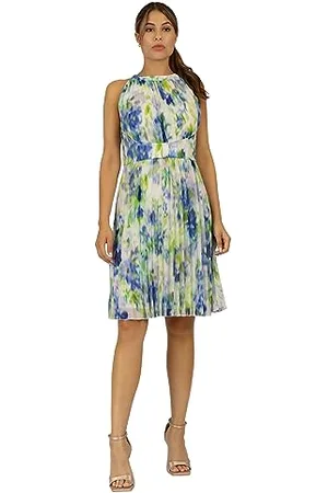 Apart Damen Cocktailkleid Formales Abendkleid, Cremefarben/Mehrfarbig, 42