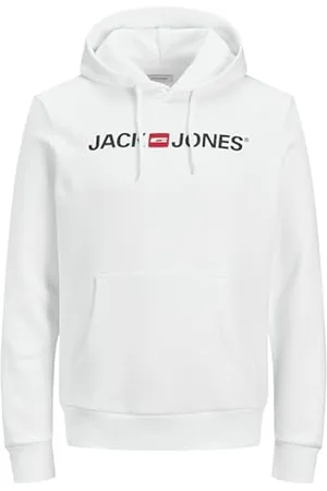 JACK & JONES Herren Corp Logo Sweat Hood Kapuzen Sweatshirt Basic Jumper Reg Fit, Farben: , Größe Pullover:M