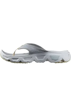 Salomon Reelax Break 6.0 Damen Flipflop,Gepolsterte Stabilität,Nahtloser Fußhalt,Pearl Blue,37 ⅓