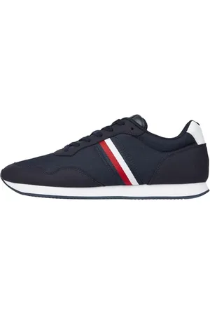 Tommy Hilfiger Herren Runner Sneaker Sportschuhe, Blau (Desert Sky), 40