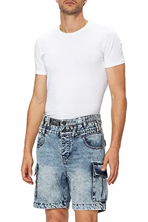 Desigual Mens Denim_Cesar Shorts, Blue, 36