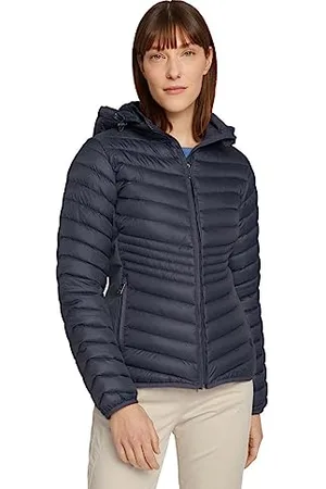 TOM TAILOR Damen Lightweight Steppjacke mit Kapuze 1029206, 11281 - Dove Grey, L