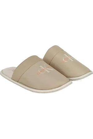 Calvin Klein Jeans Herren Hausschuhe Slipper Warm, Beige (Plaza Taupe/Apricot Orange), 40