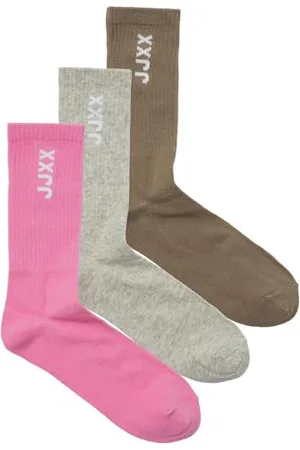 JJXX Damen JXMORENO Acc 3-Pack SN Socken, Moonlite Mauve/Pack:w. KELP/LGM, One Size