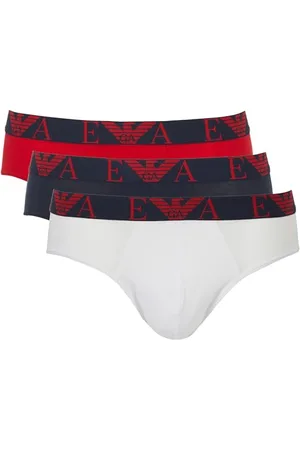 Emporio Armani Herren Bold Monogram 3-Pack Brief Slip, , XL