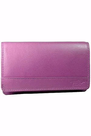 ARRIGO BELLO Unisex-Adult Flap Wallet with RFID Protection, Pink