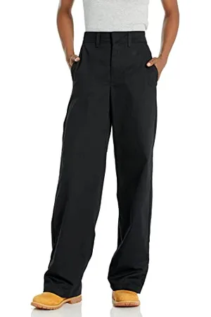 Dickies Damen Twill-Hose mit hohem Bund und weitem Bein, , 34