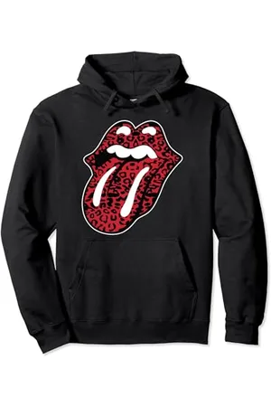The Rolling Stones Offizielle Rolling Stones Leopardenzunge Pullover Hoodie