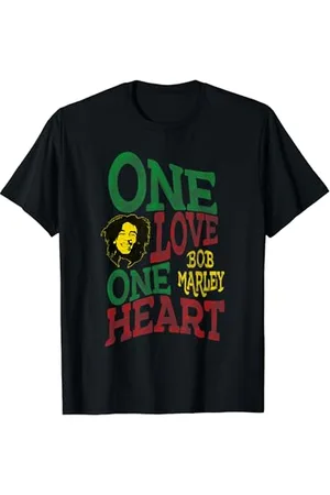 Bob Marley Offizielles One Love One Herz T-Shirt
