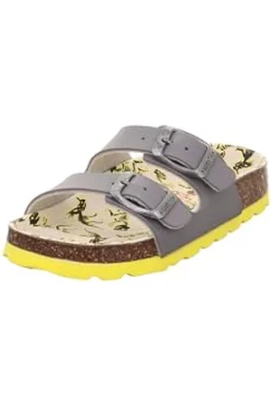 Superfit Fussbettpantoffel Hausschuh, Grau/Mehrfarbig 2120, 37 EU