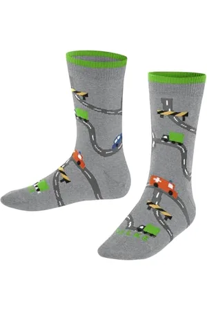 Falke Unisex kinder Socken City Life K So Baumwolle gemustert 1 Paar, , 19-22