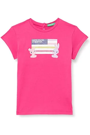 Benetton Mädchen 3i1xg100d Kurzarm Shirt, , 9 Monate EU