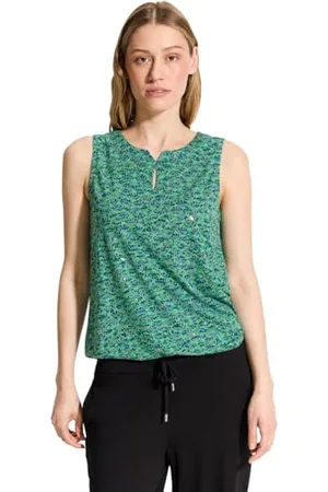 CECIL Damen B321628 Burn-Out Print Top, , XXL