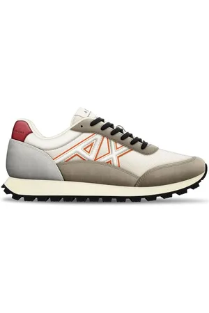 Armani Exchange Male Drop, Lace up Sneaker, Multicolor, 39
