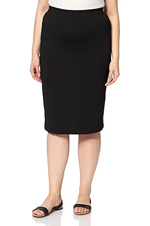 SELECTED Damen Slfshelly Mw Pencil Skirt Noos Rock, Black, M EU