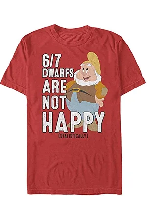 Disney Unisex Snow White Not Happy Organic Short Sleeve T-shirt, , XXL