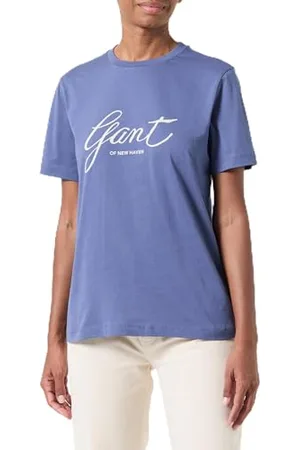 GANT Damen REG Script T-Shirt, , XXL