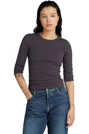 G-Star RAW Damen Broken Stripe Lightweight Pullover, , M