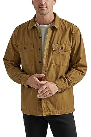 Lee Herren Workwear Loose Fit Langarm Button-Down Overshirt, , Mittel