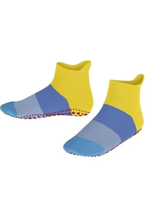 Falke Unisex Kinder Stoppersocken Colour Block K Hp Baumwolle rutschhemmende Noppen 1 Paar, , 31/34 EU