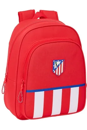 Safta ATLÉTICO DE MADRID Schulrucksack für Kinder, ideal für Kinder verschiedener Altersgruppen, bequem und vielseitig, Qualität und Widerstandsfähigkeit, 27 x 10 x 33 cm, , , Estándar, Casual