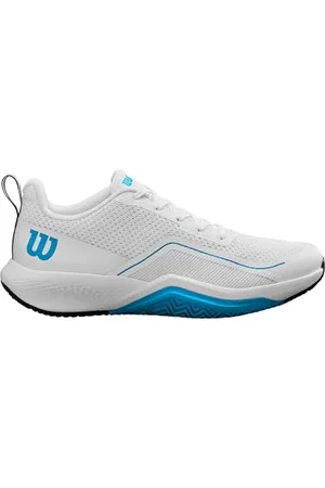 Wilson Herren Rush PRO LITE Tennisschuh, White/Atomic Blue/Navy Blazer, 44 2/3 EU