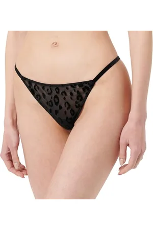 Koton Women Leopard Tissued Sheer String Panties