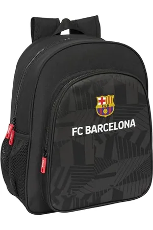 Safta FC Barcelona Black Schulrucksack für Kinder, anpassbar an den Kinderwagen, ideal für Kinder im Schulalter, bequem und vielseitig, Qualität und Widerstandsfähigkeit, 32 x 12 x 38 cm,