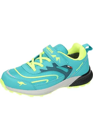 KangaROOS Unisex K-HK Teak Low EV RTX Wanderschuh, Turquoise/Soft Yellow, 39 EU